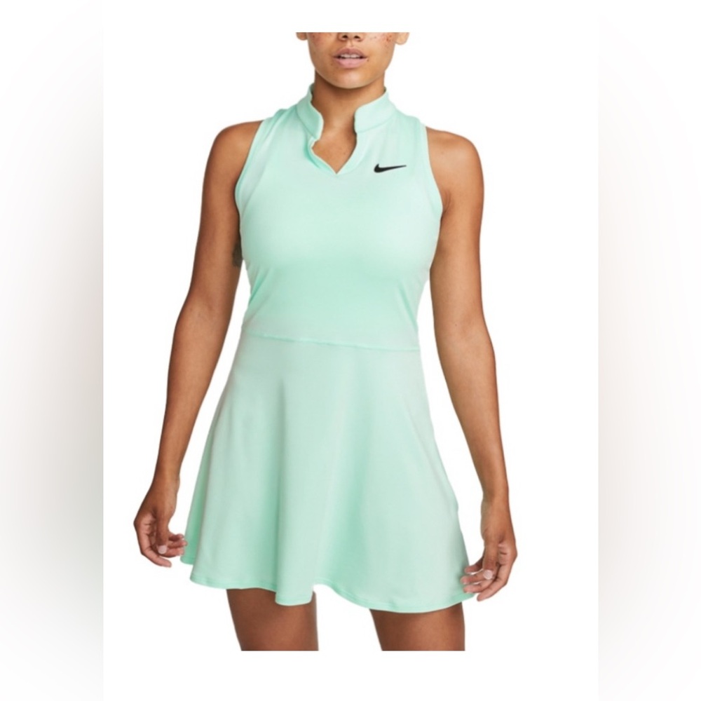 Nike Women's Large Light Mint Green Dri-fFit Sleeveless Mini Dress NWT